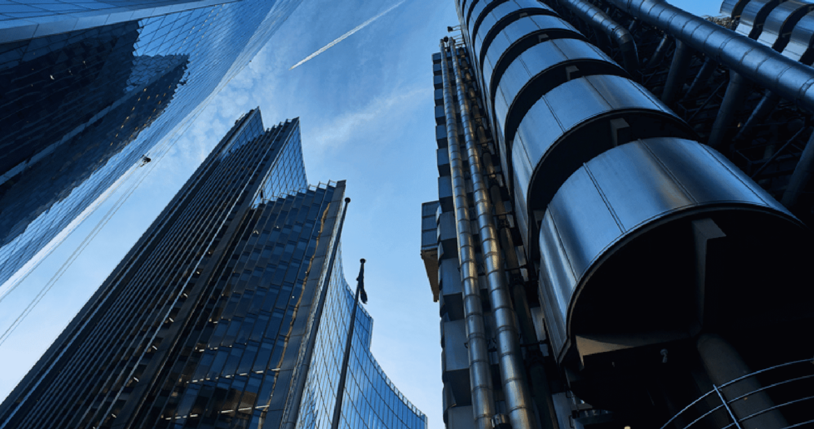 Business buildings facade image