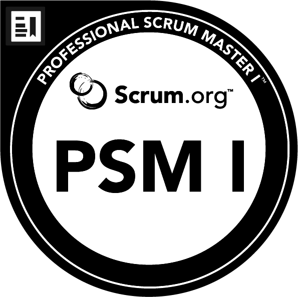 Scrum PSM I certification logo