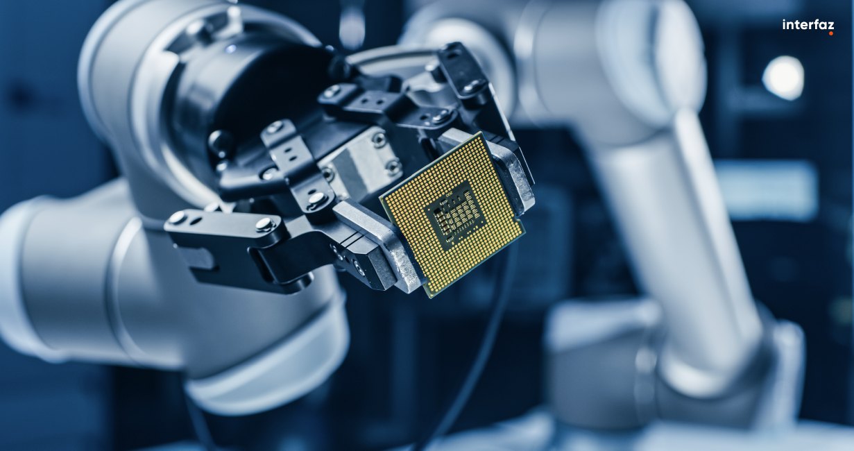 Robot showing a technolocial 
