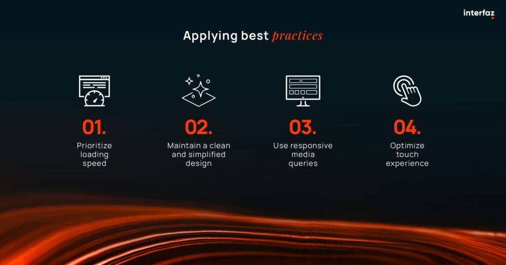 Image with 4 best practices in responsive design