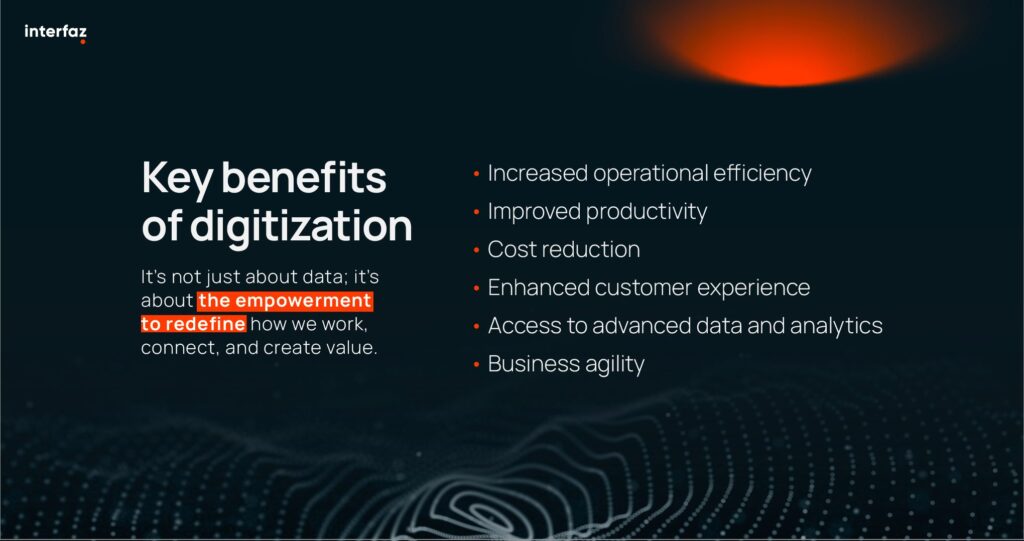 Image with benefits of digitization