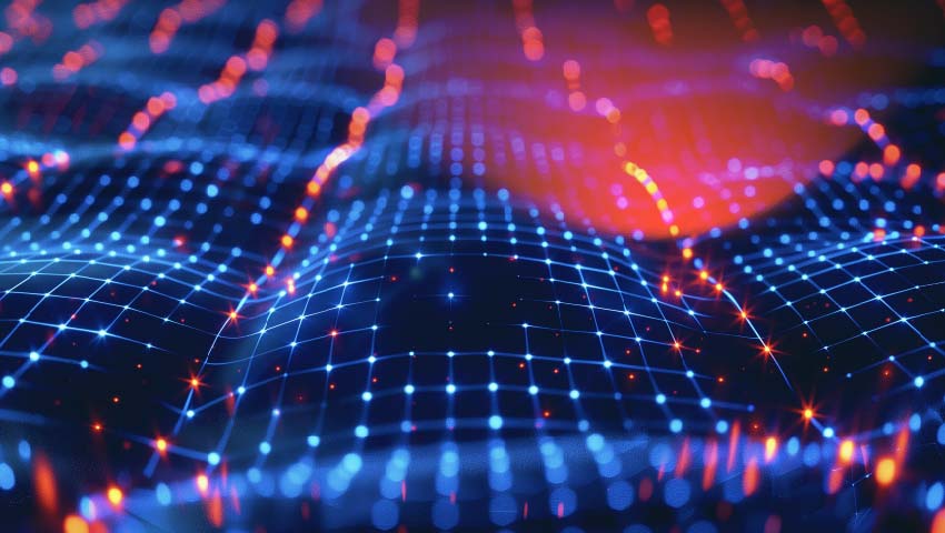 Blue light streak, fiber optic, speed line, futuristic background for 5g or 6g technology wireless data