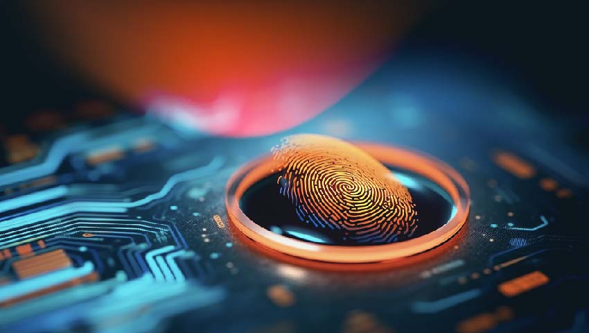Digital fingerprint scanner, scan biometric identity and access password thru fingerprint