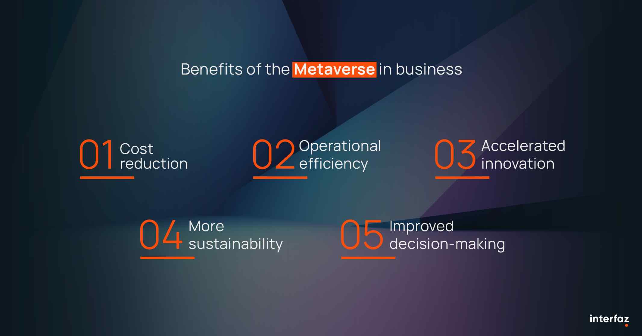 Image with benefits of the Metaverse in business
