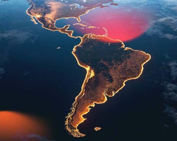 Latin America seen from space